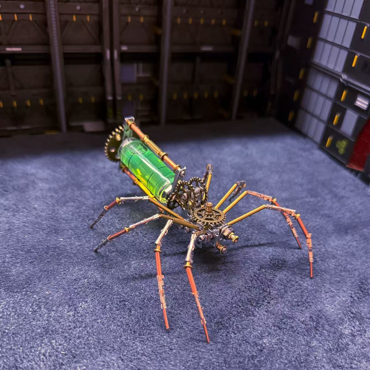 Cyberpunk Mechanical Spider 3D Metal Puzzle DIY Kit – Steampunk Insect Model Toy & Desk Decor Gift