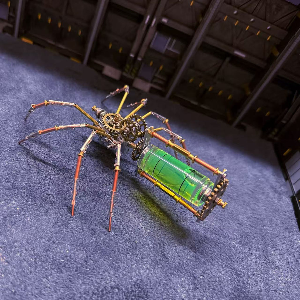 Cyberpunk Mechanical Spider 3D Metal Puzzle DIY Kit – Steampunk Insect Model Toy & Desk Decor Gift
