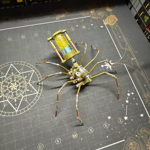 Cyberpunk Tech Mechanical Spider DIY Building Kit – Creative Puzzle Assembly Model, Desktop Decor Gift