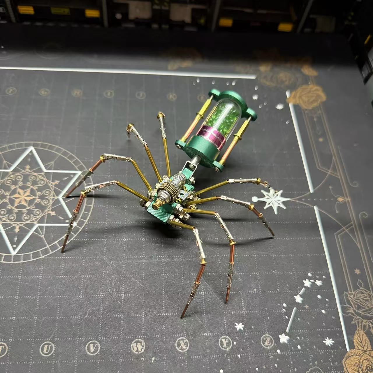 Cyberpunk Tech Mechanical Spider DIY Building Kit – Creative Puzzle Assembly Model, Desktop Decor Gift