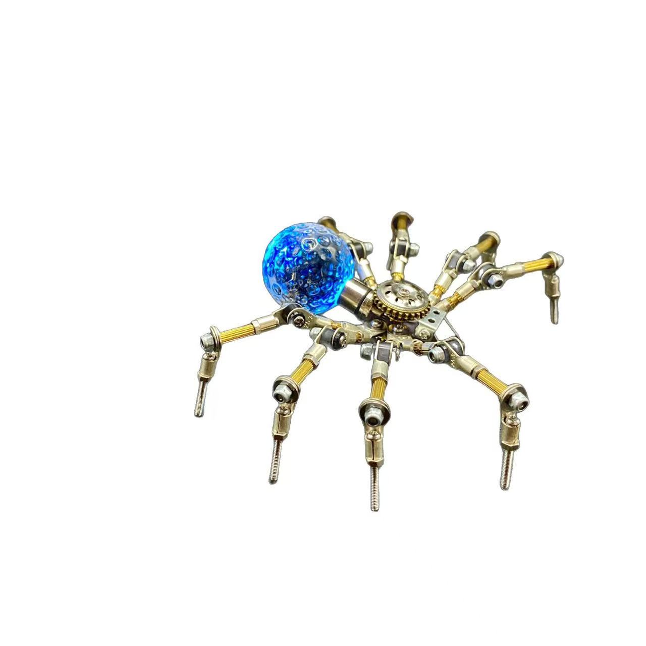 Steampunk Mechanical Spider DIY Kit – Luminous Assembly Model, Handmade Creative Desk Decor Gift