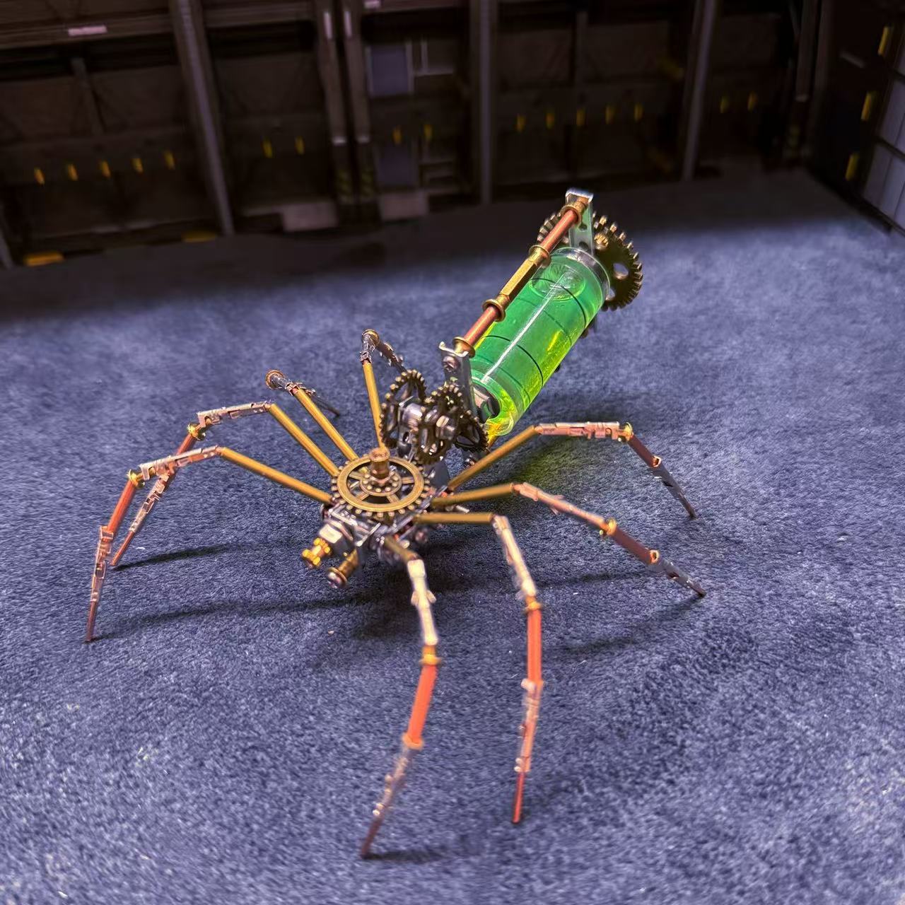 Cyberpunk Mechanical Spider 3D Metal Puzzle DIY Kit – Steampunk Insect Model Toy & Desk Decor Gift