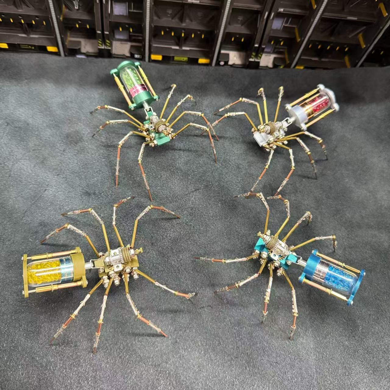 Cyberpunk Tech Mechanical Spider DIY Building Kit – Creative Puzzle Assembly Model, Desktop Decor Gift