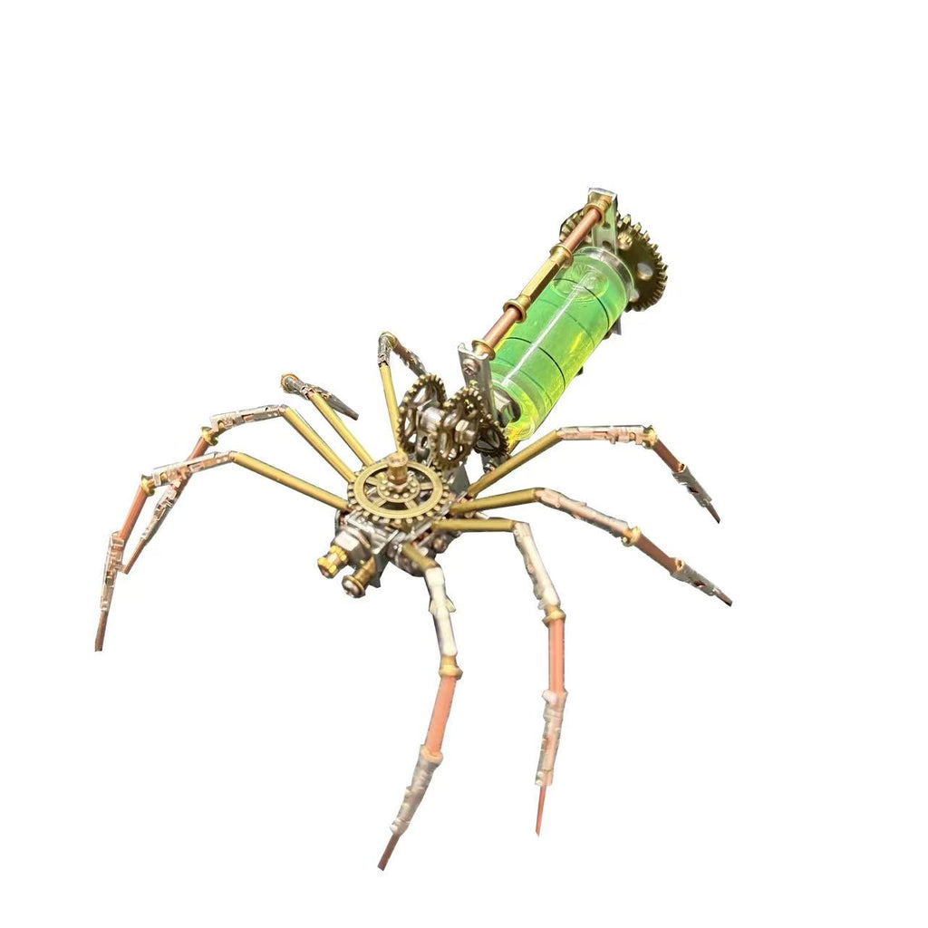 Cyberpunk Mechanical Spider 3D Metal Puzzle DIY Kit – Steampunk Insect Model Toy & Desk Decor Gift