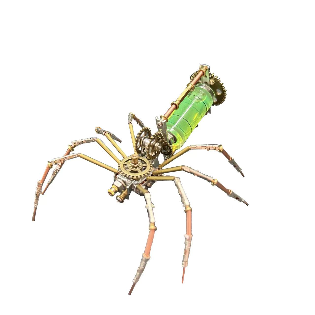 Cyberpunk Mechanical Spider 3D Metal Puzzle DIY Kit – Steampunk Insect Model Toy & Desk Decor Gift