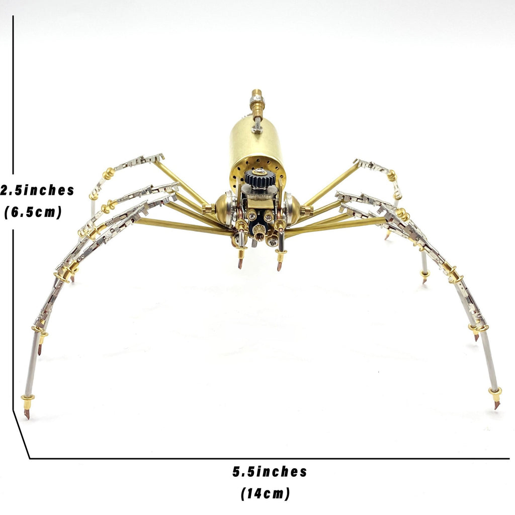 Giant Mechanical Metal Spider 3D Assembly Model – DIY Puzzle Kit, Creative Desk Decor, Gift Toy for Boys