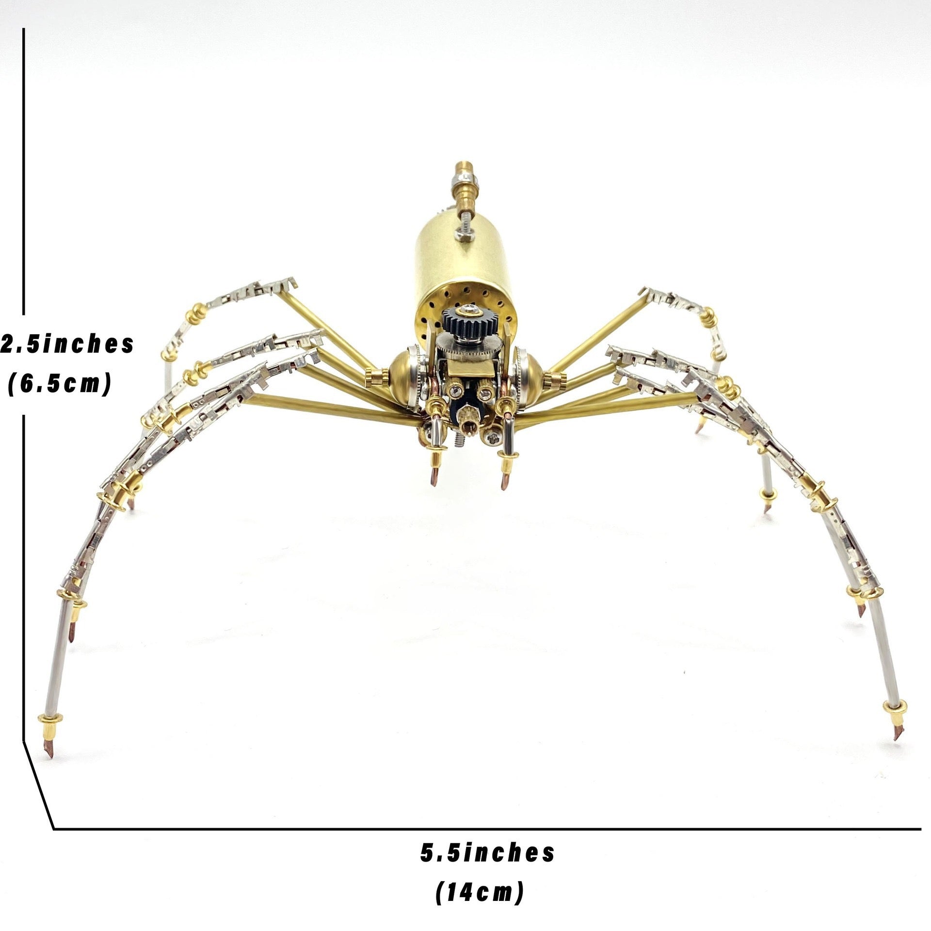 Giant Mechanical Metal Spider 3D Assembly Model – DIY Puzzle Kit, Creative Desk Decor, Gift Toy for Boys