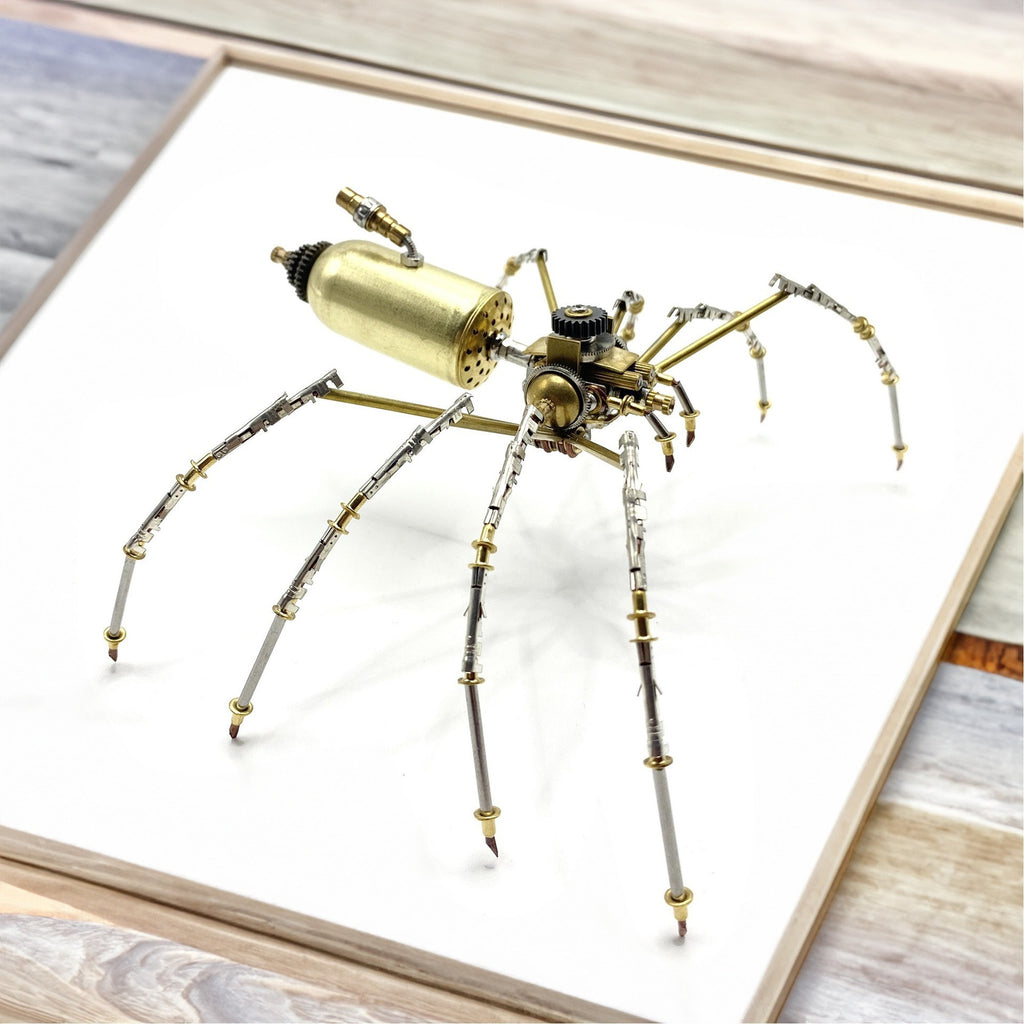 Giant Mechanical Metal Spider 3D Assembly Model – DIY Puzzle Kit, Creative Desk Decor, Gift Toy for Boys