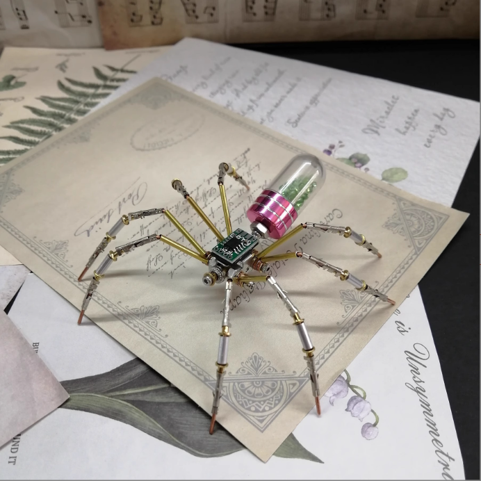 Steampunk Mechanical Spider with Watch Movement – Handmade DIY Creative Gift