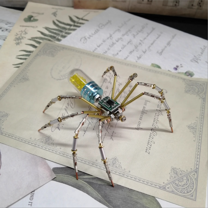 Steampunk Mechanical Spider with Watch Movement – Handmade DIY Creative Gift